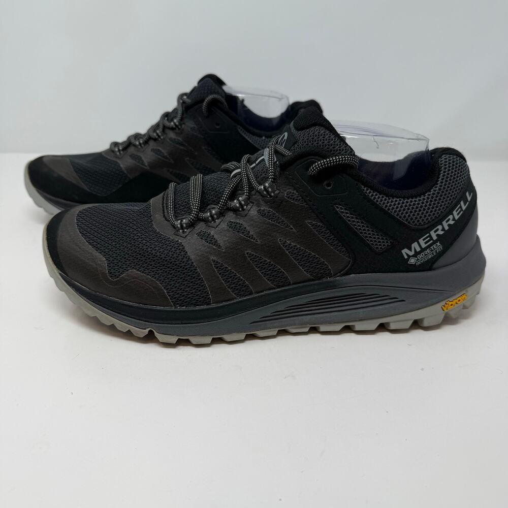 Merrell Nova 2 GTX Trail Running Shoe Men's 10W Grey Gore-tex Invisible Fit - Picture 4 of 12